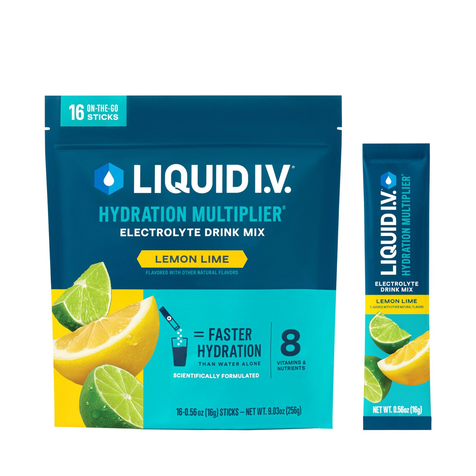 Version 1.0.0 Liquid I.V.? Hydration Multiplier - Lemon Lime | Electrolyte Powder Drink Mix | 1 Pack (16 Servings) - Image 1